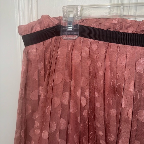Pink Pleated Flowy Skirt by DownEast - Size Large - Picture 3 of 7